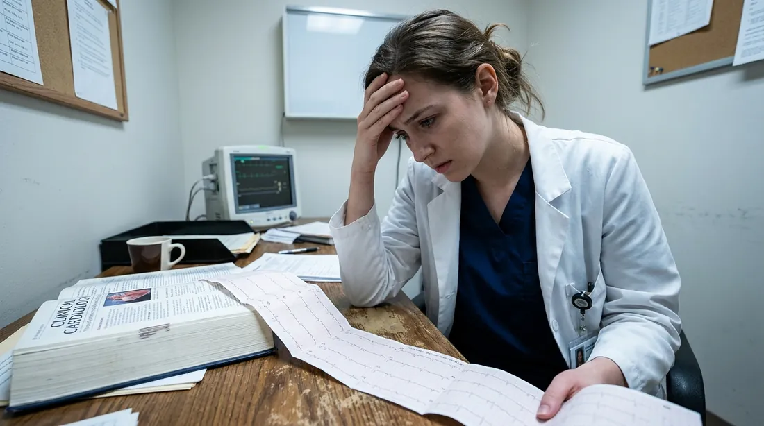 New APP uncertain and alone, overwhelmed by an ECG